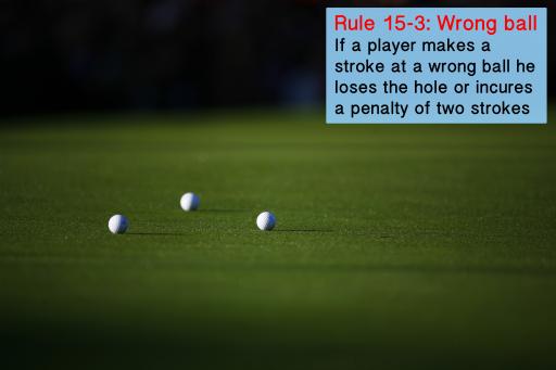 Golf Rule 15: Substituted ball; wrong ball