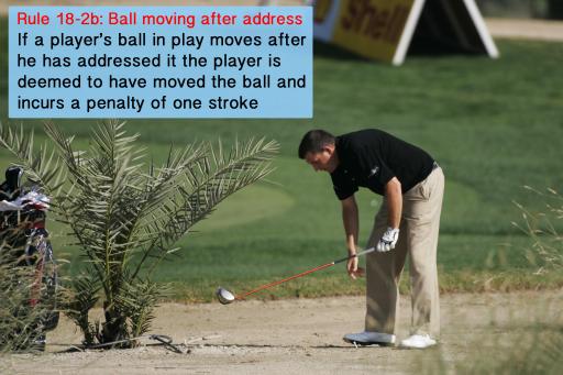 Golf Rule 18: Ball at rest moved