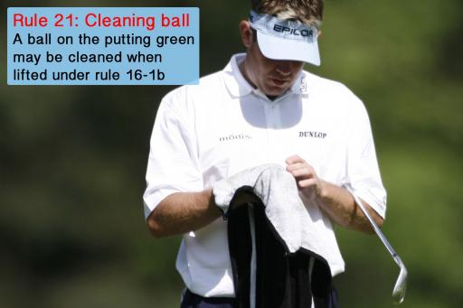 Golf Rule 21: Cleaning ball