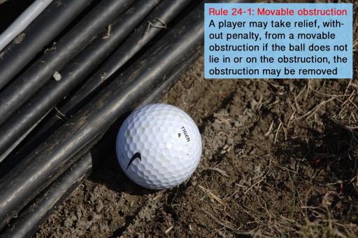 Golf Rule 24: Obstructions