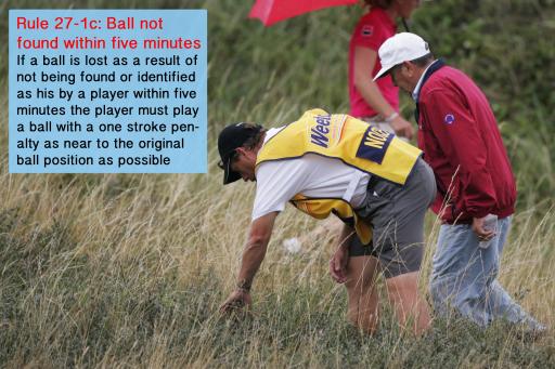 Golf Rule 27: Ball lost or out of bounds; provisional ball