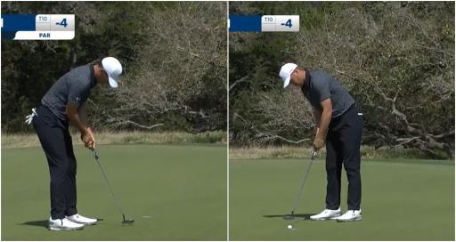 WATCH: Jordan Spieth's putting woes continue, three whacks from 3 (!) feet