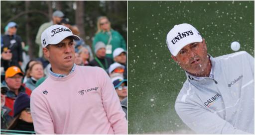 Justin Thomas reacts to Palmer's ability to always team up with the elite