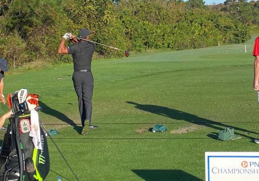 Tiger Woods is using a NEW TAYLORMADE DRIVER at the PNC Championship