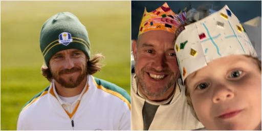 Tommy Fleetwood's son makes special crown for HRH Lee Westwood