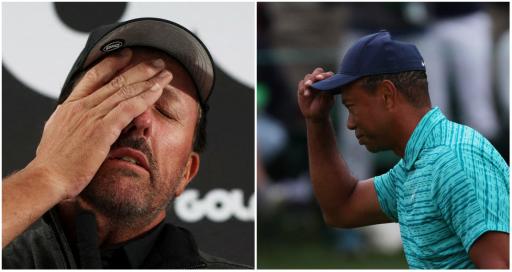 Phil Mickelson goaded about Tiger Woods with outstanding chirp at LIV Golf