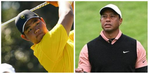 Tiger Woods had a STAGGERING AMOUNT of wins before Tom Kim was born...