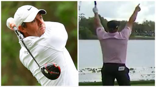 Rory McIlroy attempts Bryson Bay Hill special but sends it straight in the water