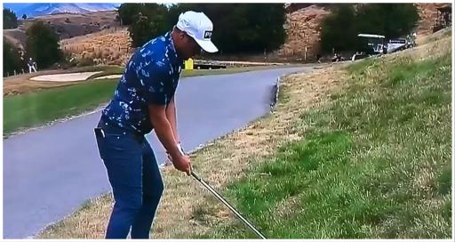WATCH: Extraordinary moment pro hits two (!) golf balls at the same time