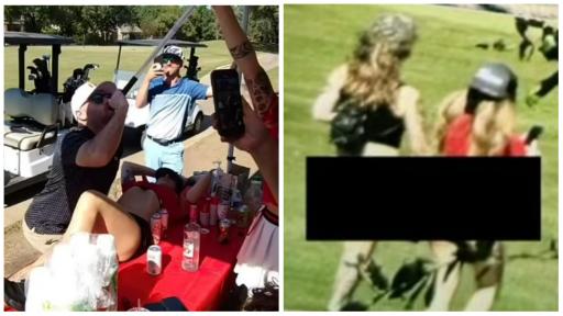 OUTRAGE! Golf team forced to leave as STRIPPERS take over the course!