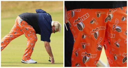 John Daly wears Hooters pants for second round of 150th Open Championship