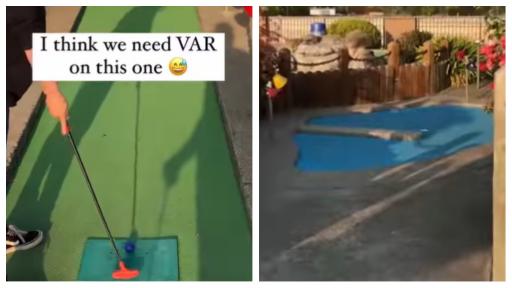WATCH: Is this the LUCKIEST crazy golf hole-in-one of all time?!