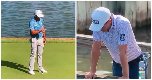 Max Homa responds after Mac Hughes looks EXASPERATED with AimPoint routine