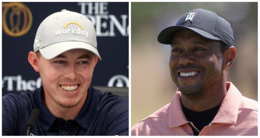 WATCH: Tiger Woods CRACKS UP as Matt Fitzpatrick puts up another W for England
