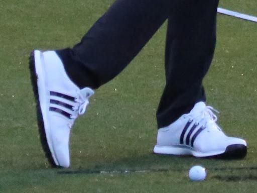 Dustin Johnson spotted wearing never before seen adidas Golf shoes! 