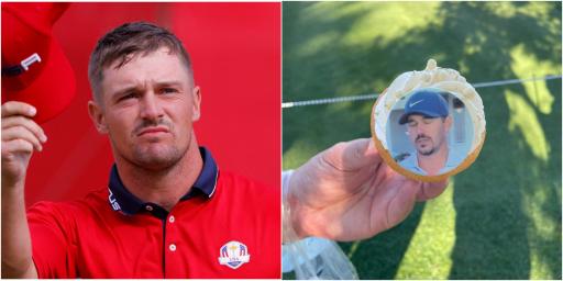 Bryson DeChambeau handed out CUPCAKES at The Match before his first tee shot
