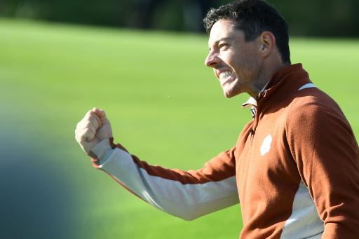 WATCH: "I can't putt?" McIlroy gives it large to fans at Ryder Cup