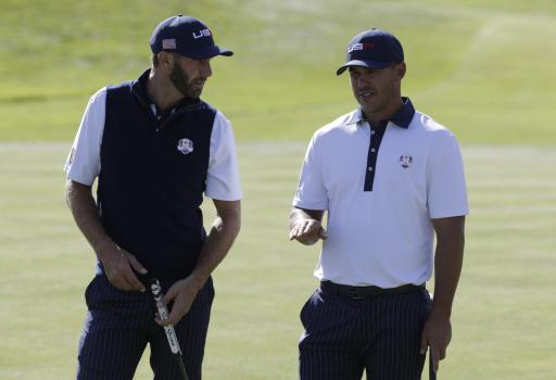 Dustin Johnson and Brooks Koepka come to blows after Ryder Cup defeat