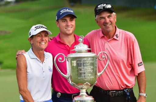 Watch: Justin Thomas' golfing family