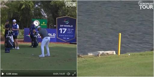 Collin Morikawa gets CRAZY lucky with poor shot at DP World Tour Championship