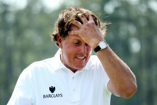 WATCH: Phil Mickelson misses &quot;shortest ever putt on Tour&quot; at US Open
