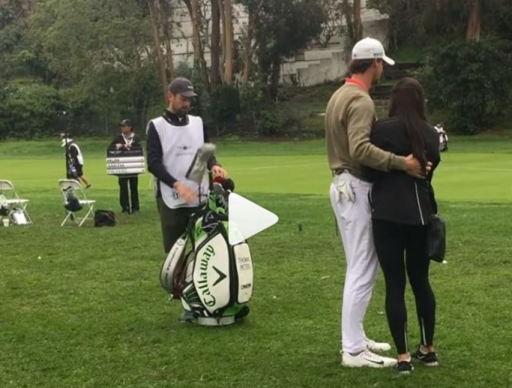 Watch: Pieters hits girlfriend with drive