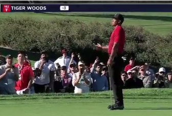 Watch: golf world furious as fan shouts at Woods mid-swing
