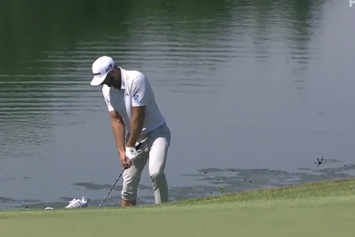 Watch: DJ holes out from the water