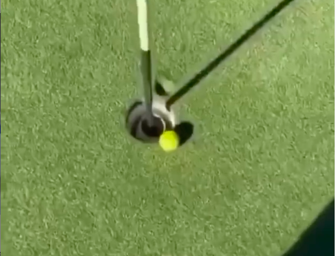 Golf fans react as one DESPERATELY unlucky golfer misses out on HOLE-IN-ONE!