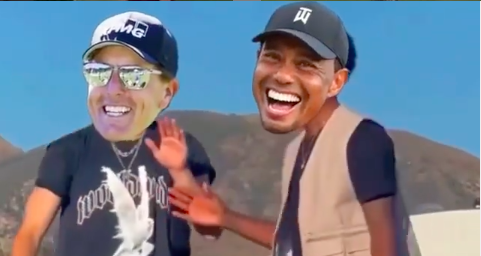 Golf fans react as Tiger Woods and Phil Mickelson GET CROPPED into DANCE VIDEO
