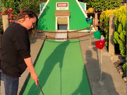 WATCH: Mini-golfer hits amazing windmill shot for a hole-in-one