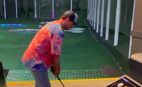 &#039;It looks in sync&#039;: Golf fans react as pop star JUSTIN TIMBERLAKE hits the range