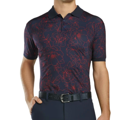 OUTLINE FLORAL POLO