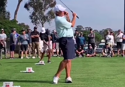 WATCH: Is ANYONE cooler than Fred Couples on the driving range?