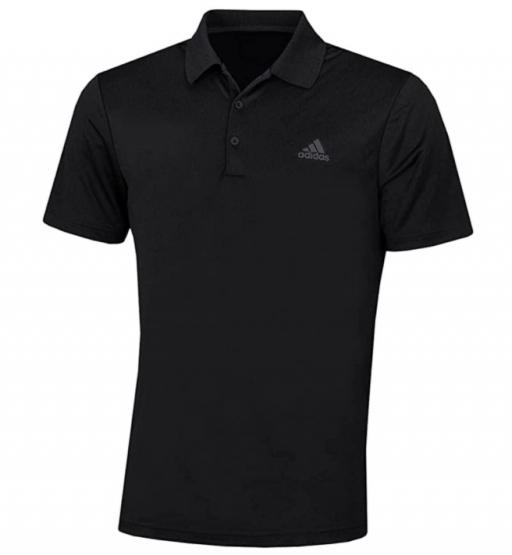 adidas black shirt with white stripes