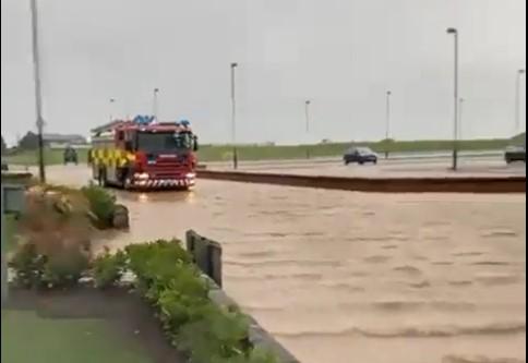 Open Championship venue falls to victim to HUGE FLOOD