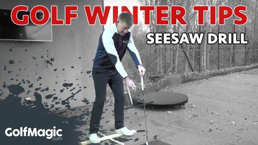 golf winter tips seesaw drill to improve weight transfer