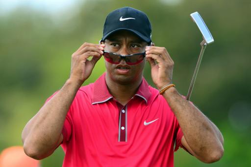 Tiger Woods crushes driver, drops &#039;mic&#039; in long drive contest