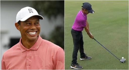 Tiger Woods RESPONDS after being asked whether he will play in PNC with Charlie
