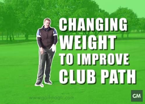 how to shift weight to improve club path