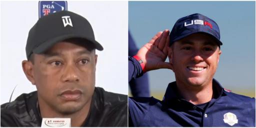 Tiger Woods returns to golf at PNC and Justin Thomas says "I'm PUMPED man" 