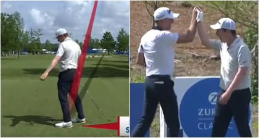 PGA Tour pro absolutely hates shot...but actually gets a hole-in-one!