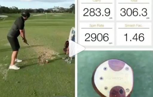 Brooks Koepka&#039;s stats with an old wooden driver are off the charts!