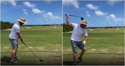 Bryson DeChambeau's one-handed golf swing is probably better than yours