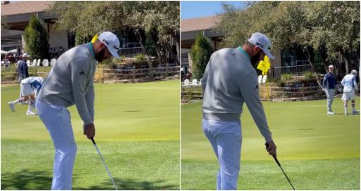 Bryson DeChambeau to Dustin Johnson: "Are you trying to take out my other hip?"