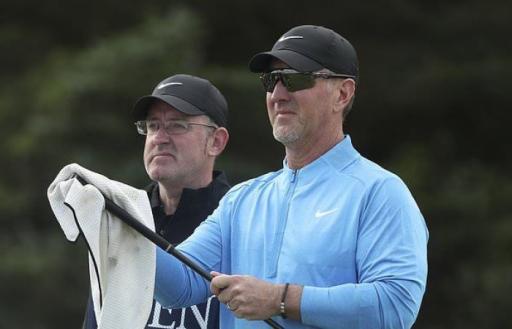 David Duval scores a 13 on the 7th at the Open