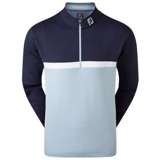 FOOTJOY COLOUR BLOCKED CHILL OUT ZIP NECK GOLF SWEATER