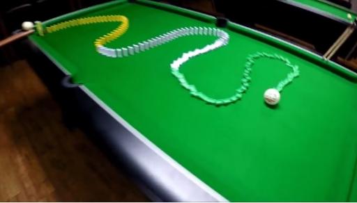 WATCH: Amazing golf pool table trick shot!