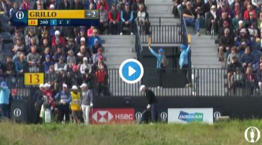 Emiliano Grillo makes a hole in one at the Open