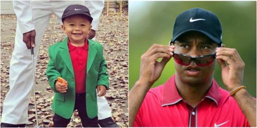 Tiger Woods: This kid absolutely NAILED his costume of the big cat for Halloween